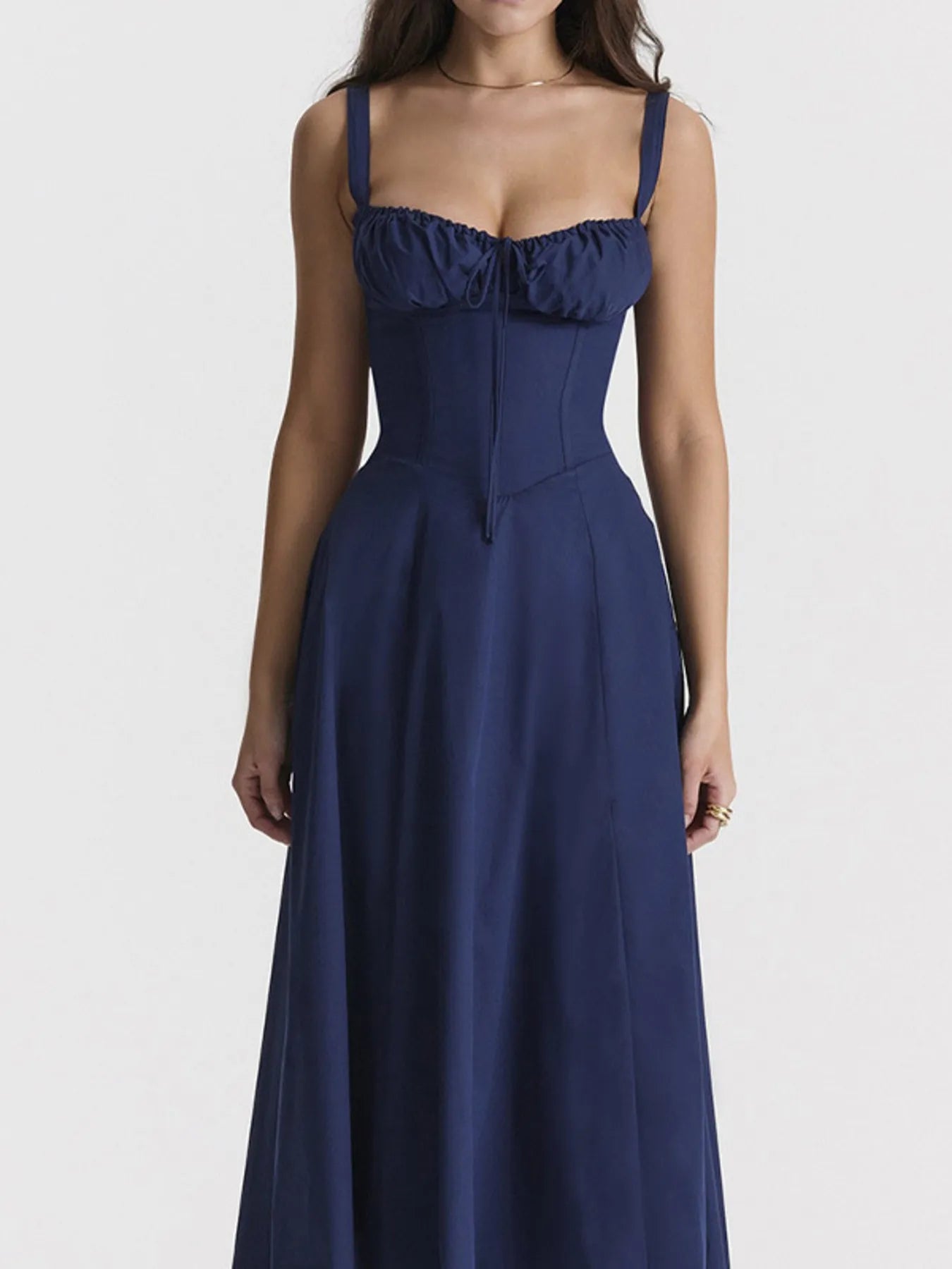 Full Size Plus Size Cami Dress with Slit and Sweetheart Neck - Redemption By Ashley North