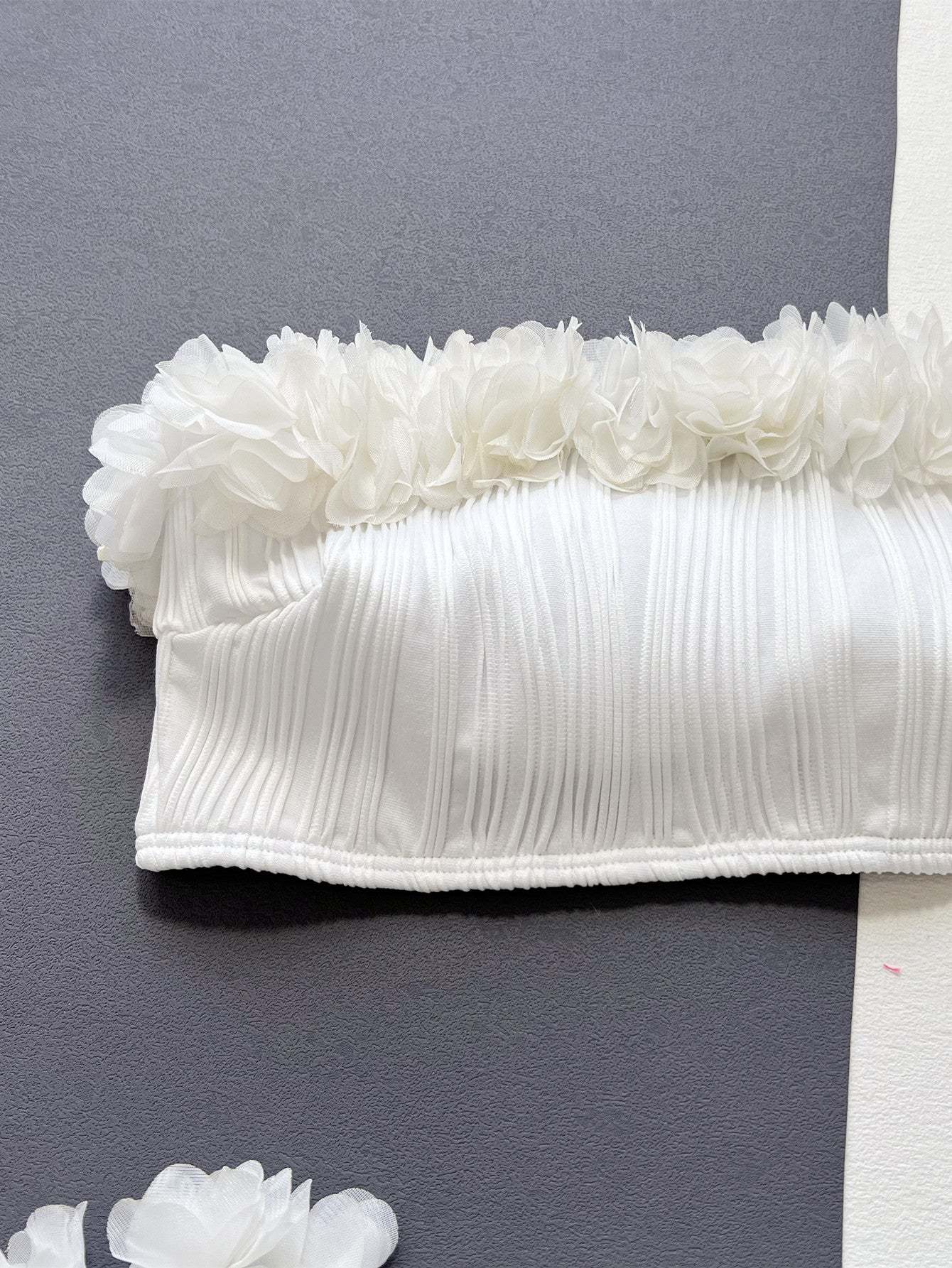 Solid Two-Piece Floral Bikini Set for Stylish Summer Looks - Redemption By Ashley North