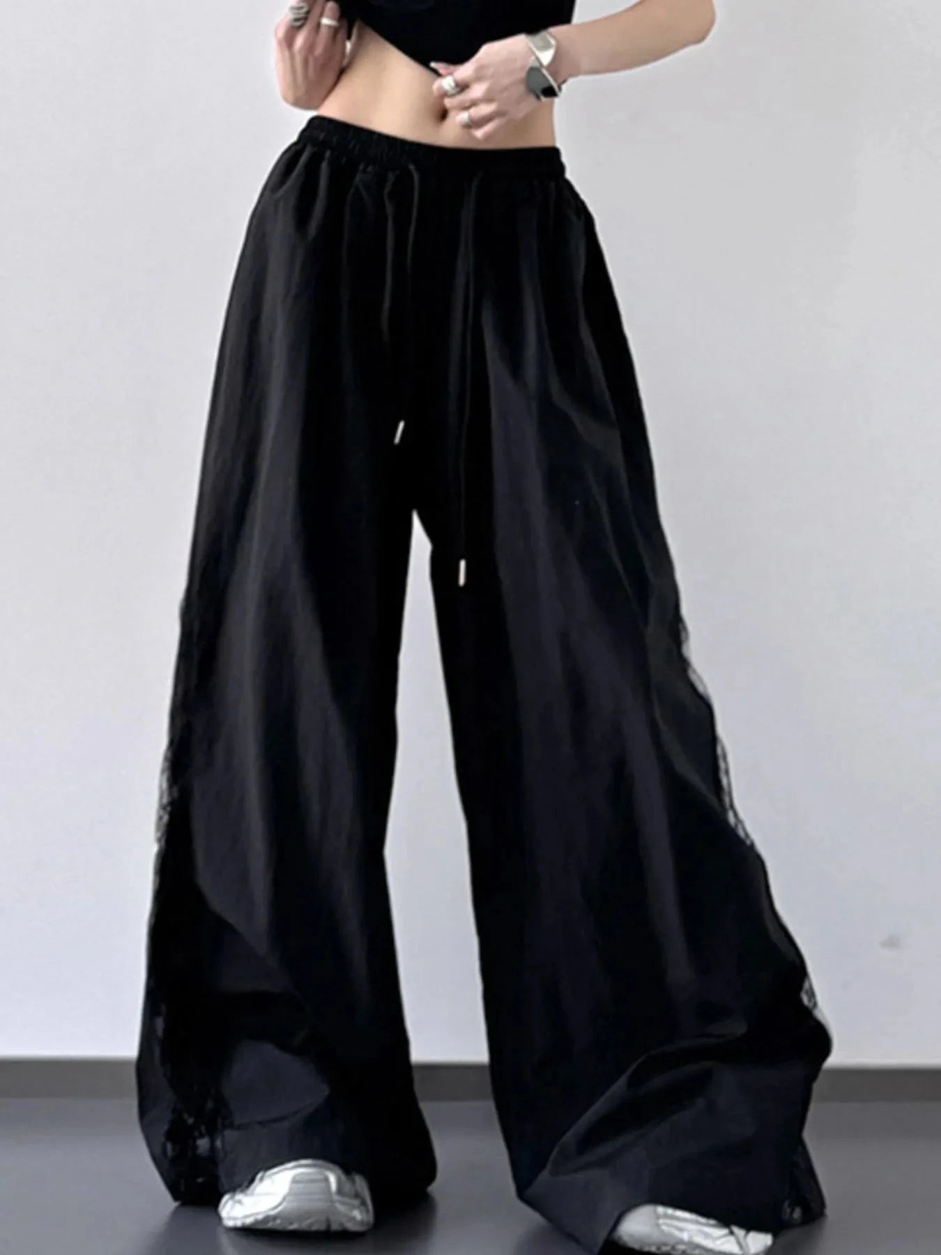 Elastic Wide-Leg Pants with Comfortable Elastic Waist - Redemption By Ashley North