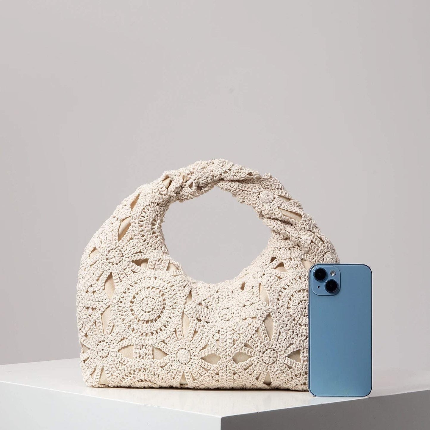 Luna’s Bohemian Crochet Handle Bag - Unique Handcrafted Bohemian Style - Redemption By Ashley North