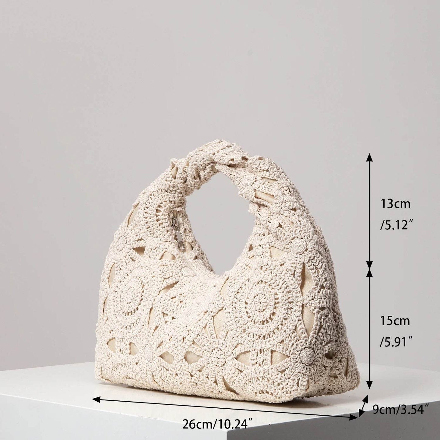 Luna’s Bohemian Crochet Handle Bag - Unique Handcrafted Bohemian Style - Redemption By Ashley North
