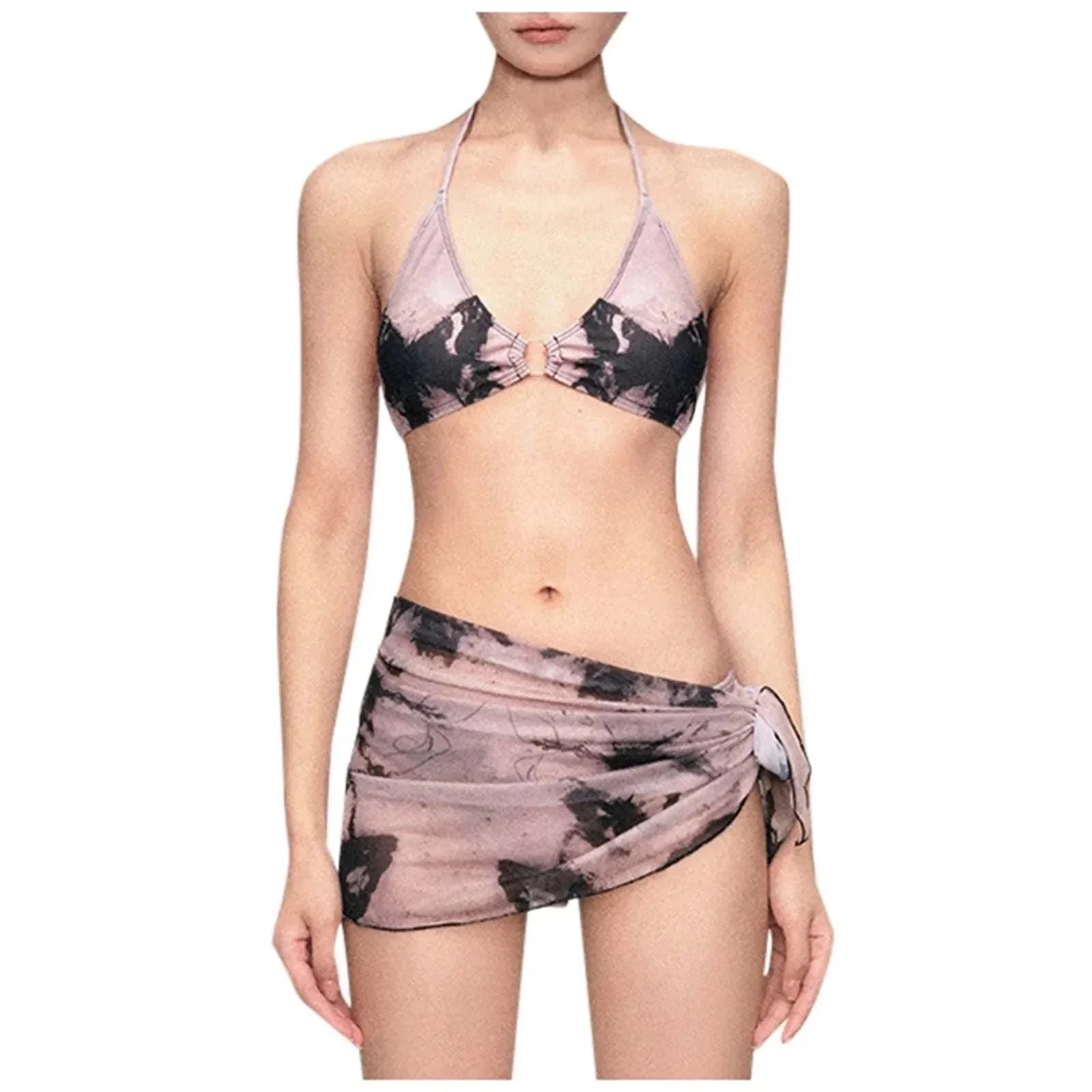 Fashion Three Piece Swimsuit Set Y2K Style for Women - Matching Bikini for Small Bust - Redemption By Ashley North