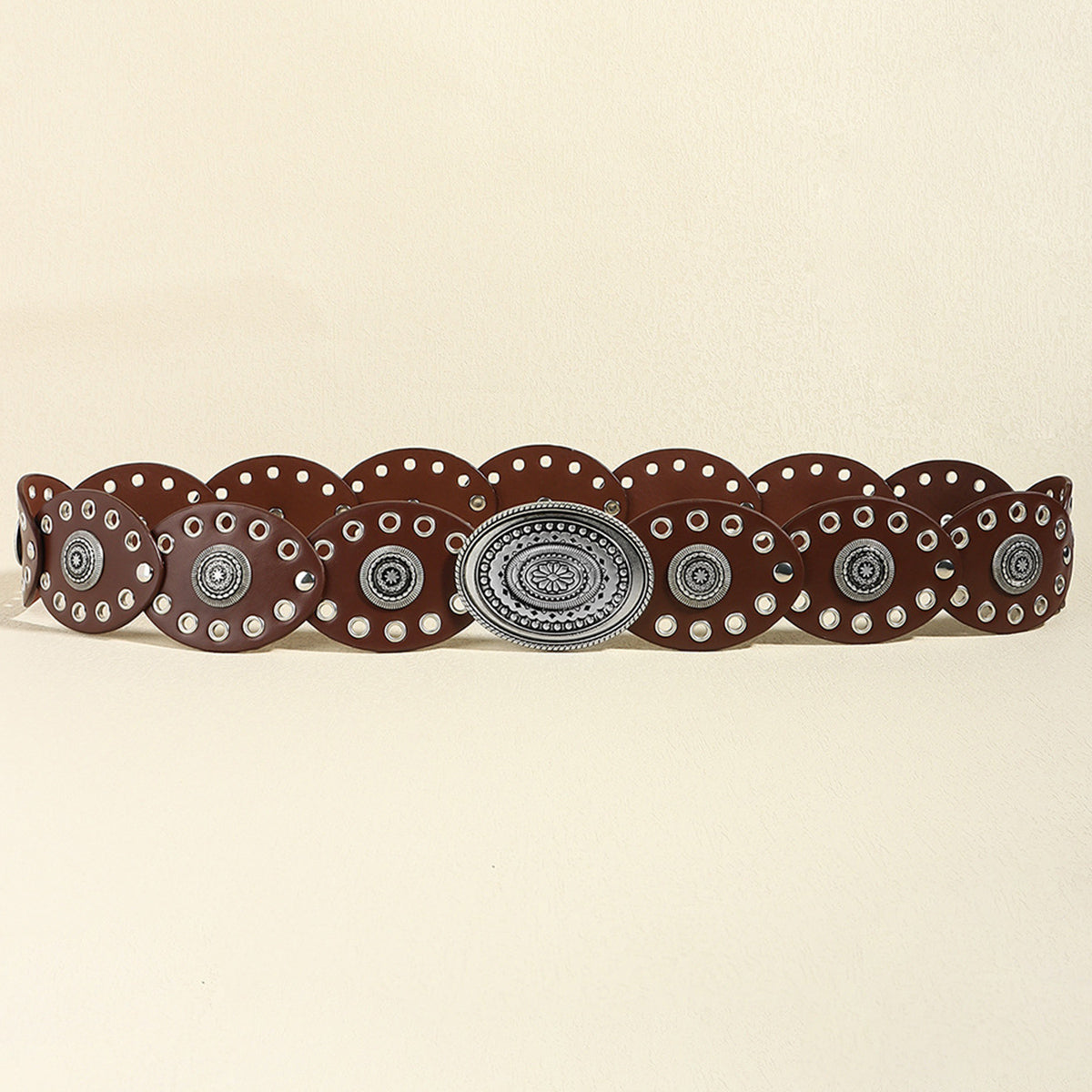 Oval PU Belt - Stylish and Versatile Accessory for Every Outfit.