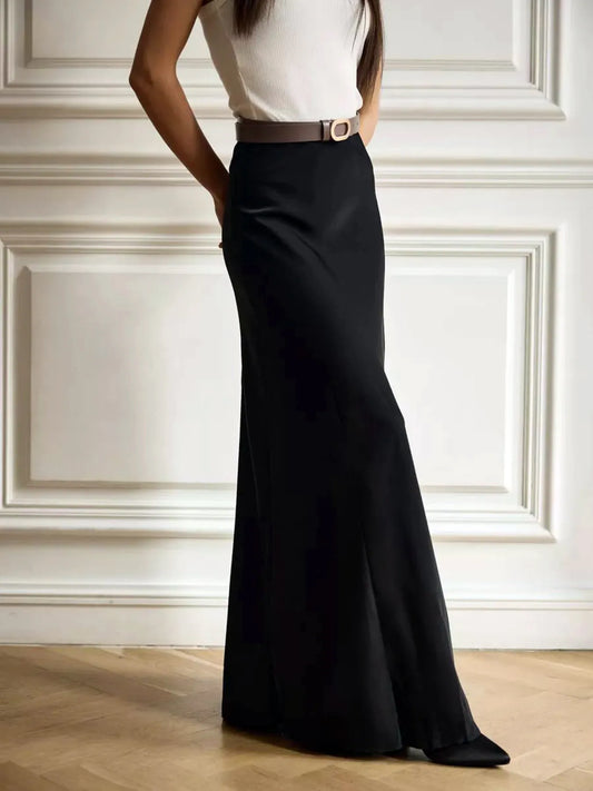 High-Waisted Maxi Skirt for Effortless Style and Comfort.