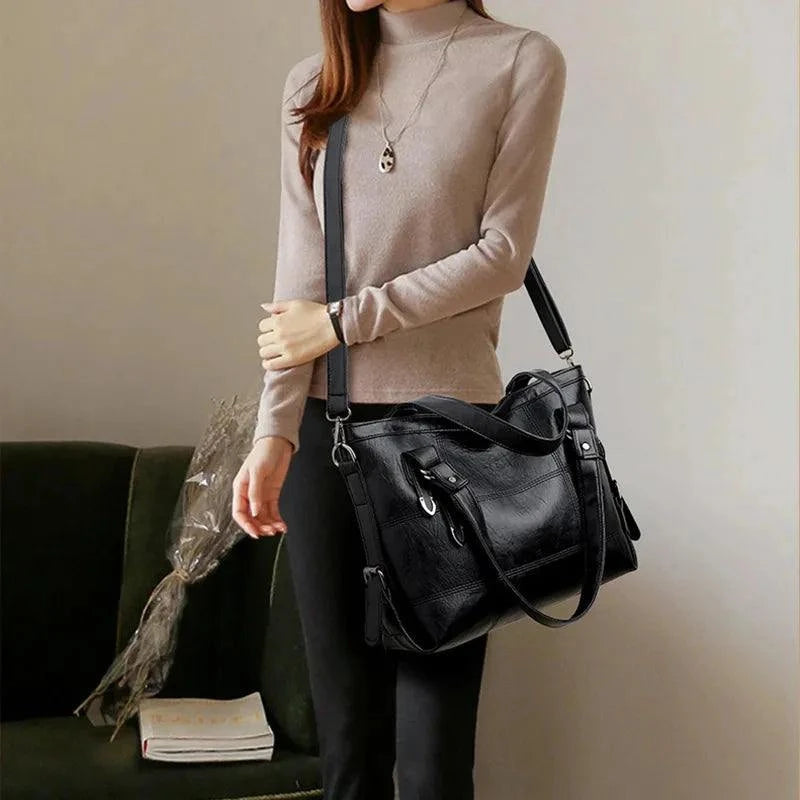 PU Leather Handbag - Stylish Medium Size for Everyday Use - Redemption By Ashley North