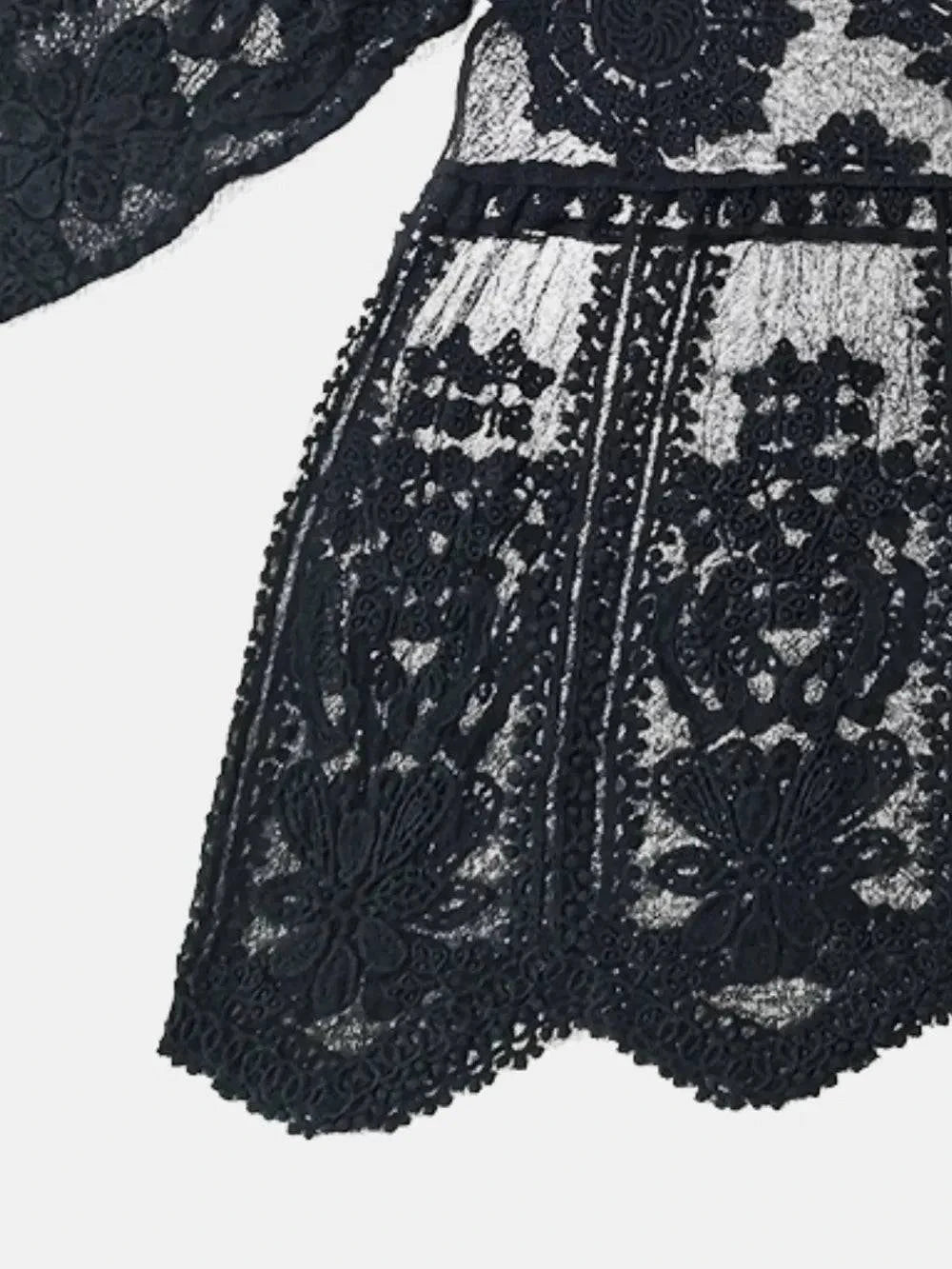 Lace Cover-Up: Elegant Round Neck Design - Redemption By Ashley North