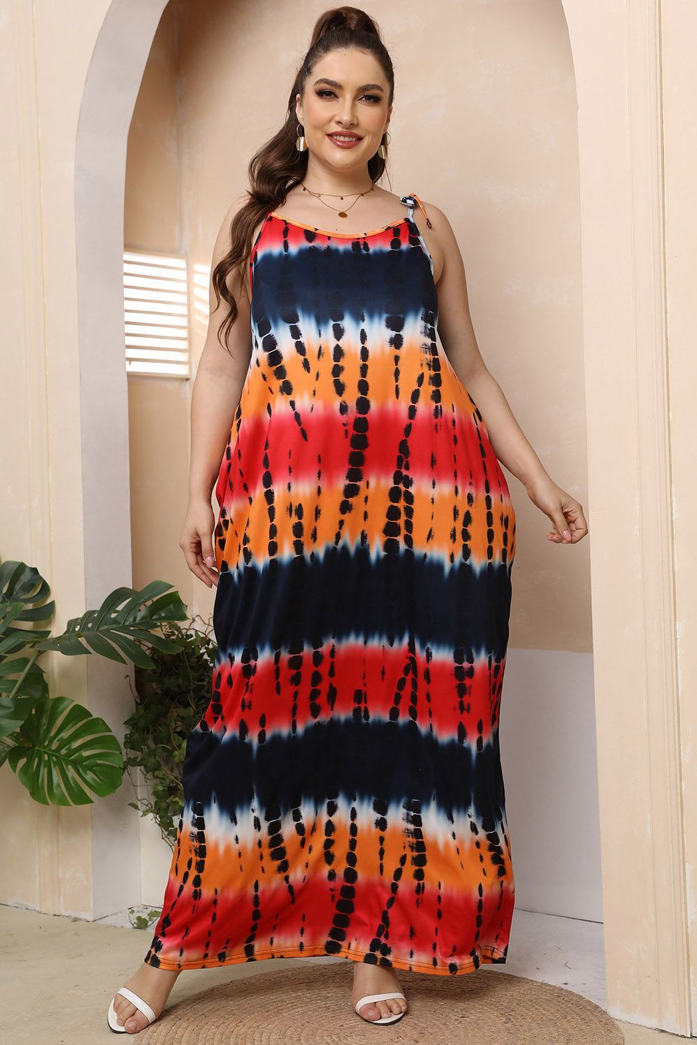 Plus Size Maxi Dress - Tie Shoulder Stylish and Comfortable Summer Fashion for Women - Redemption By Ashley North
