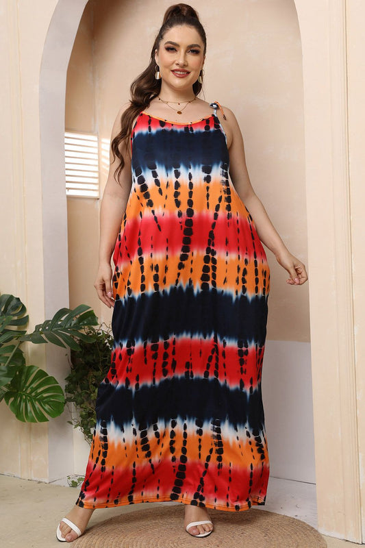 Plus Size Maxi Dress - Tie Shoulder Stylish and Comfortable Summer Fashion for Women - Redemption By Ashley North