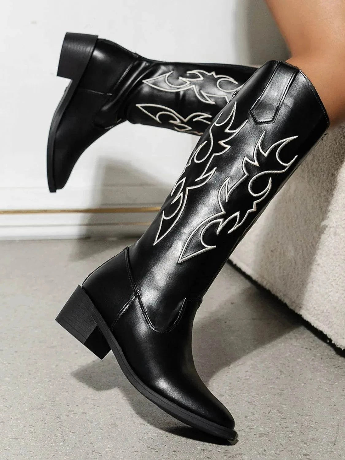 Round Toe Block Heels Boots for Stylish Comfort - Redemption By Ashley North