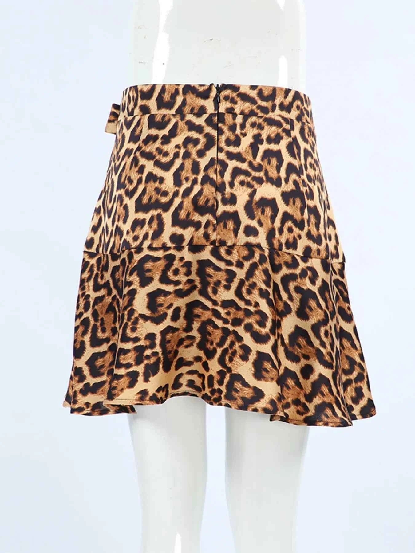 Leopard Print Mini Skirt for Trendy Fashion Lovers - Perfect for Every Occasion - Redemption By Ashley North