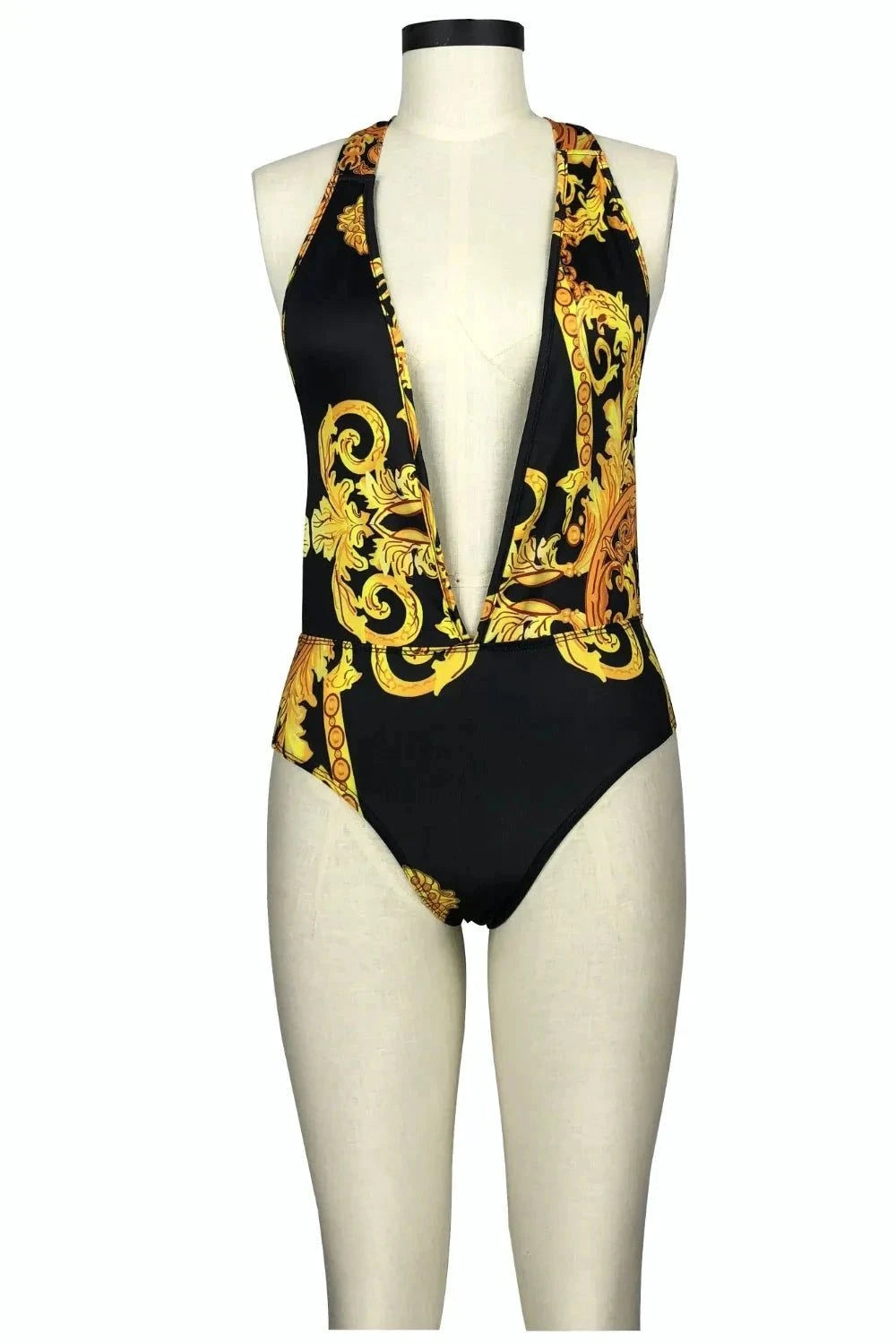 Printed Plunge One-Piece Swim Set with Cover Up - Redemption By Ashley North