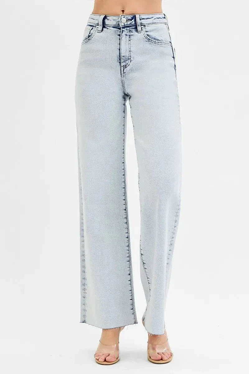 RISEN Plus Size High Rise Jeans – Essential Wide Leg Fashion for Every Body - Redemption By Ashley North