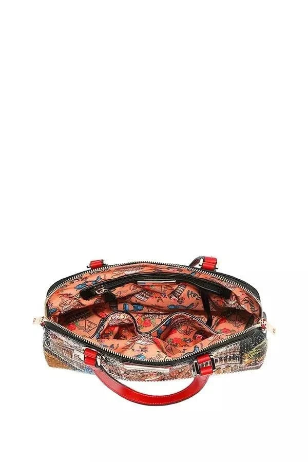 Nicole Lee USA Martha Travels Italy - Dome SatchelThe Martha Travels Italy slim dome-shaped satchel is a sleek, elegant handbag designed for just the essentials, making it perfect for the minimalist on the go. Its sRedemption By Ashley NorthNicole Lee USA