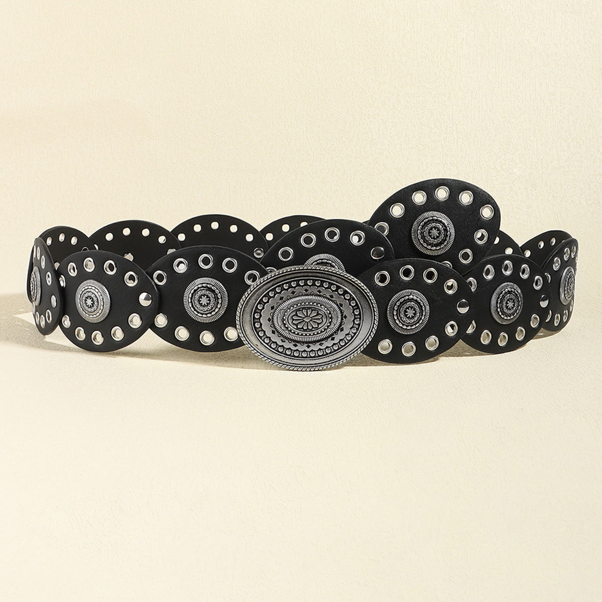 Oval PU Belt - Stylish and Versatile Accessory for Every Outfit.