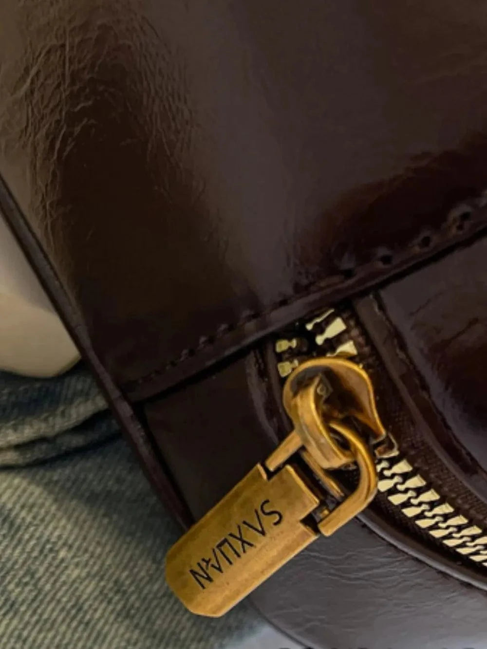 PU Leather Shoulder Bag with Bow Trim for Stylish Women - Redemption By Ashley North