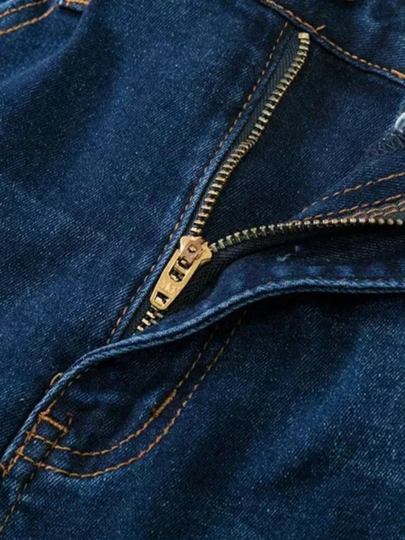 Full Size Plus Size Distressed Flare Jeans with Raw Hem.