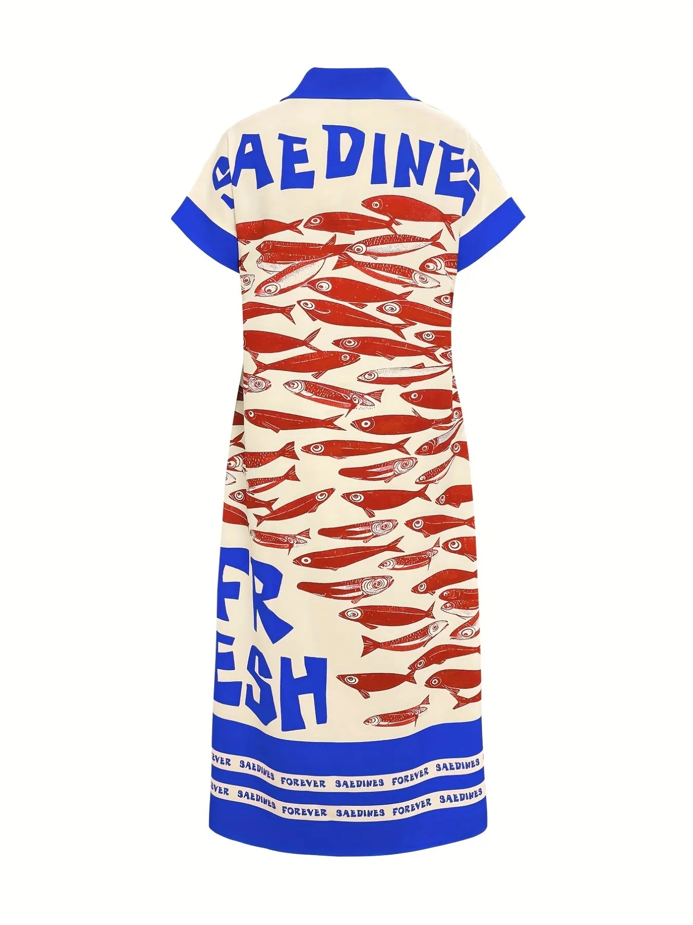 Printed Button Down Shirt Dress - Stylish and Versatile Fashion Essential.