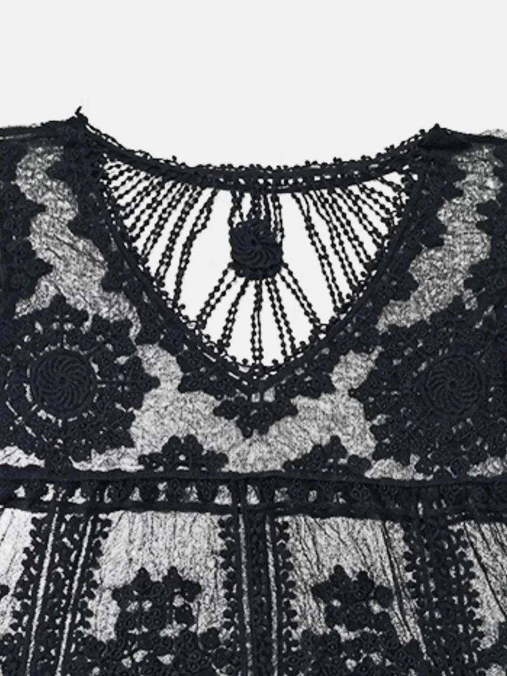 Lace Cover-Up: Elegant Round Neck Design - Redemption By Ashley North