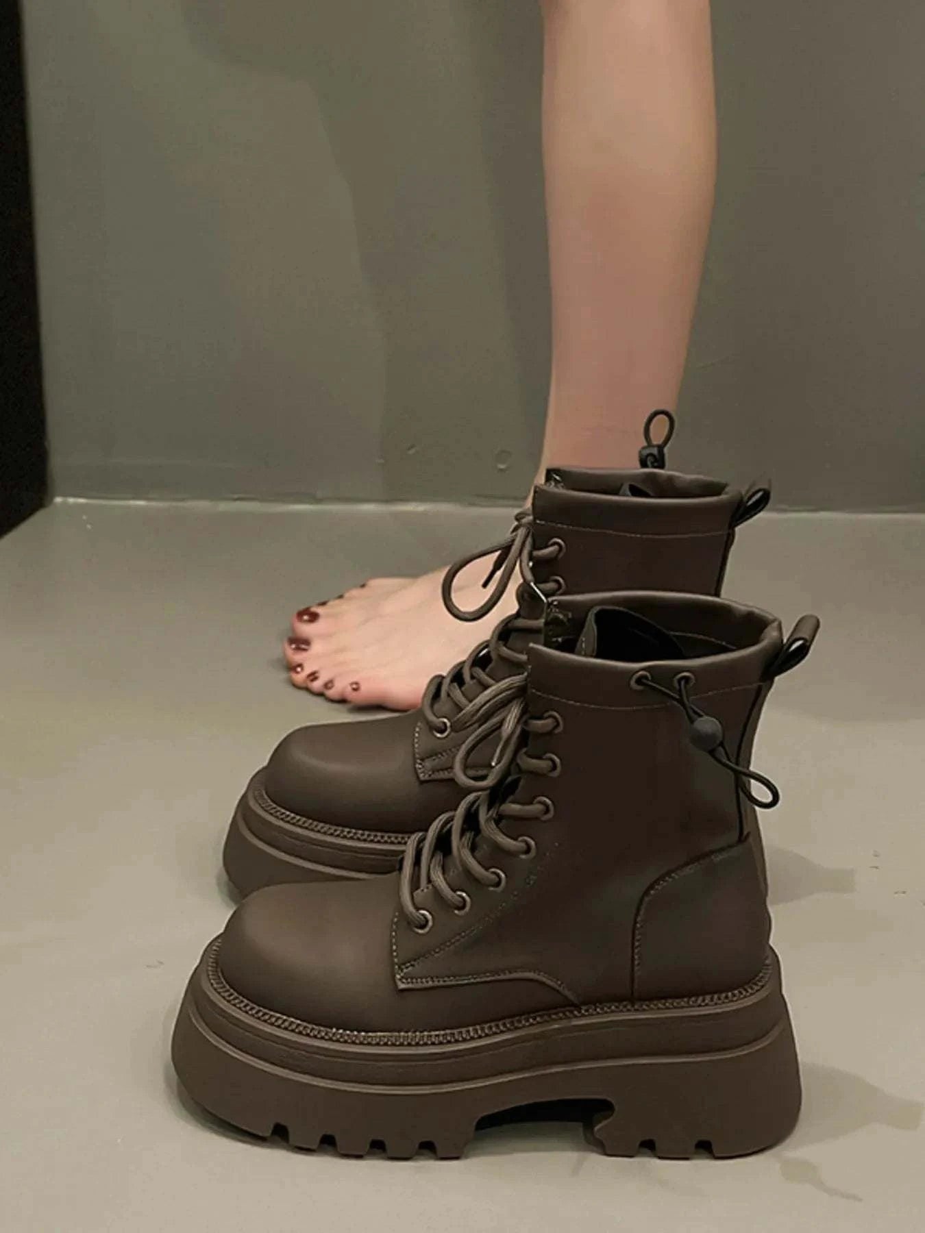 Lace Up Platform Boots for Stylish Comfort and Elevation - Redemption By Ashley North