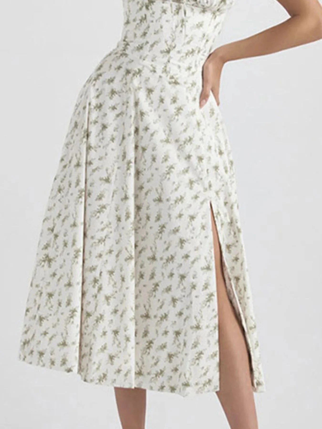 Full Size Plus Size Cami Dress with Slit and Sweetheart Neck - Redemption By Ashley North