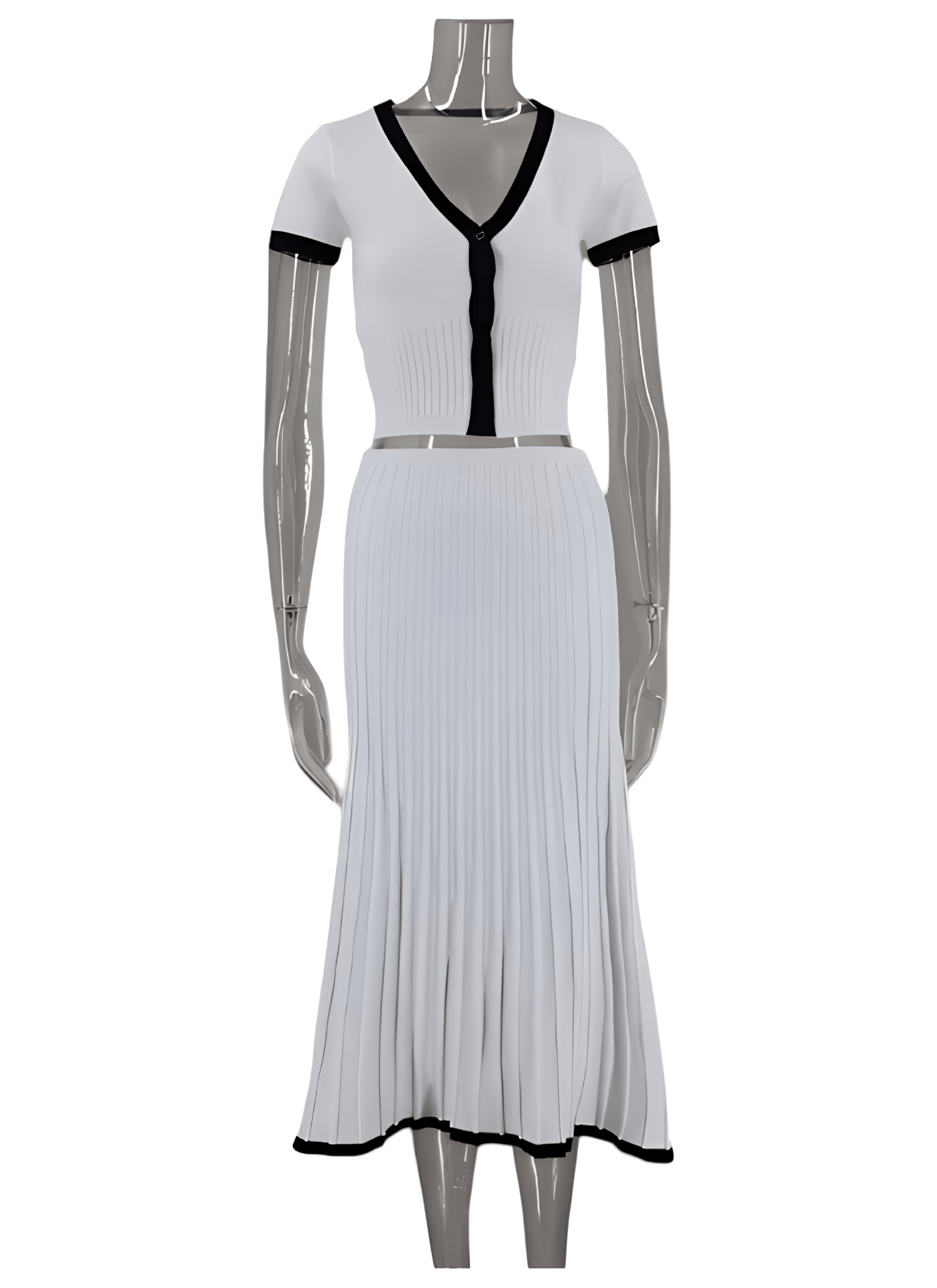 Elegant Pleated Two-Piece Set - Elevate Your Style with Sophistication - Redemption By Ashley North