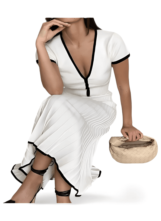 Elegant Pleated Two-Piece Set - Elevate Your Style with Sophistication - Redemption By Ashley North
