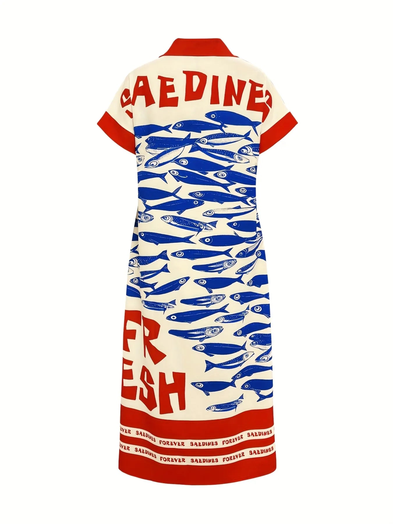 Printed Button Down Shirt Dress - Stylish and Versatile Fashion Essential.